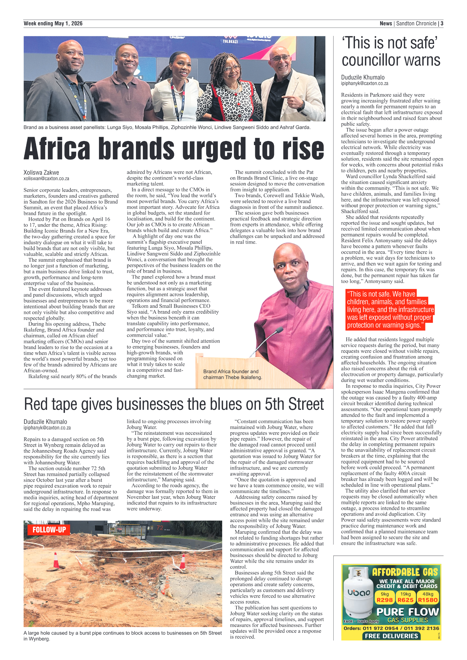Sandton Chronicle 1 May 2026 page 3