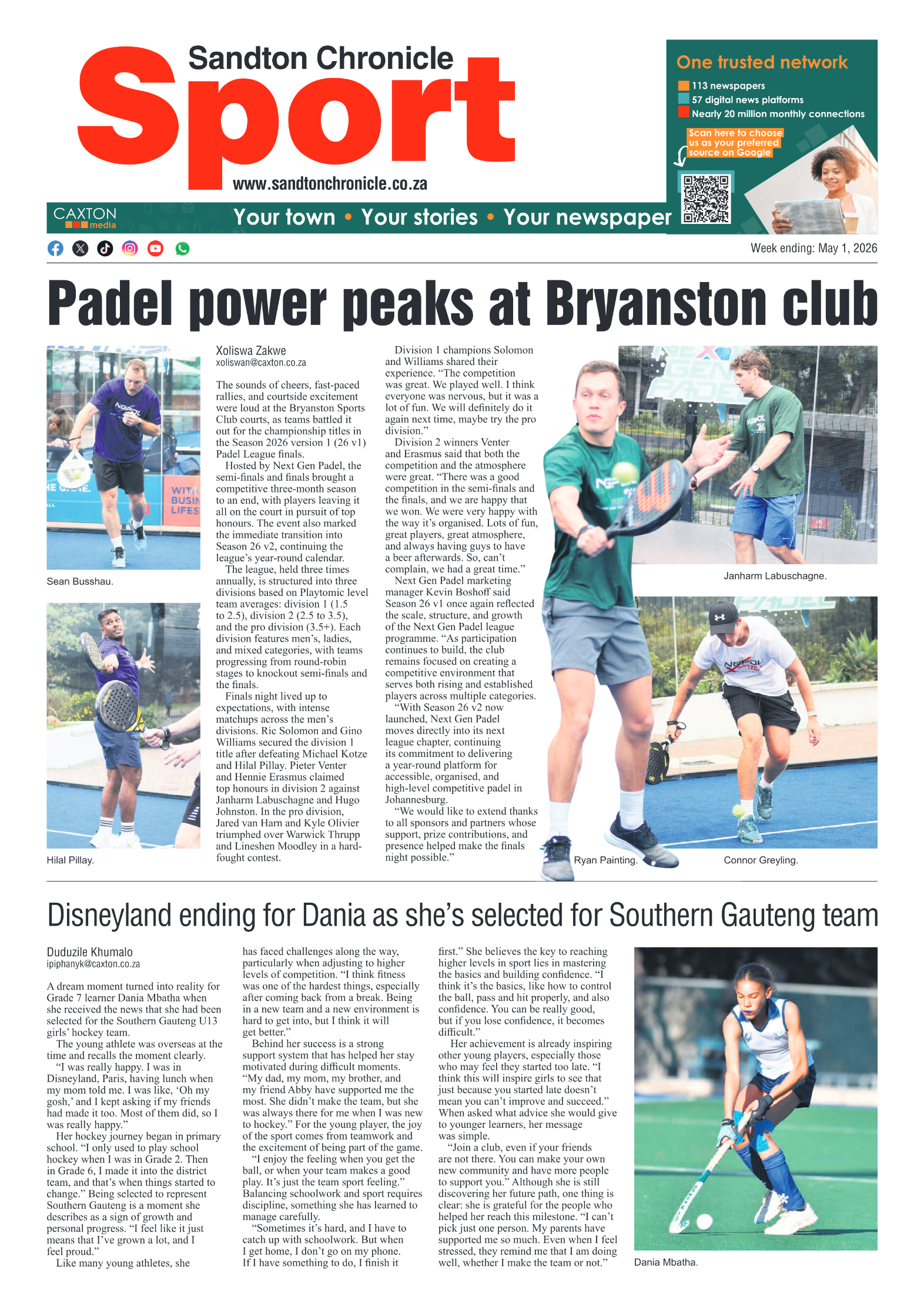 Sandton Chronicle 1 May 2026 page 8