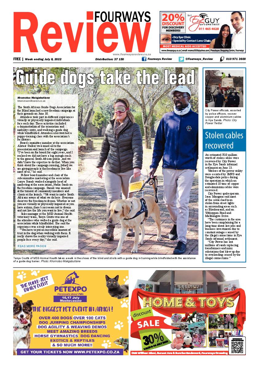 Fourways Review 08 July 2022 page 1