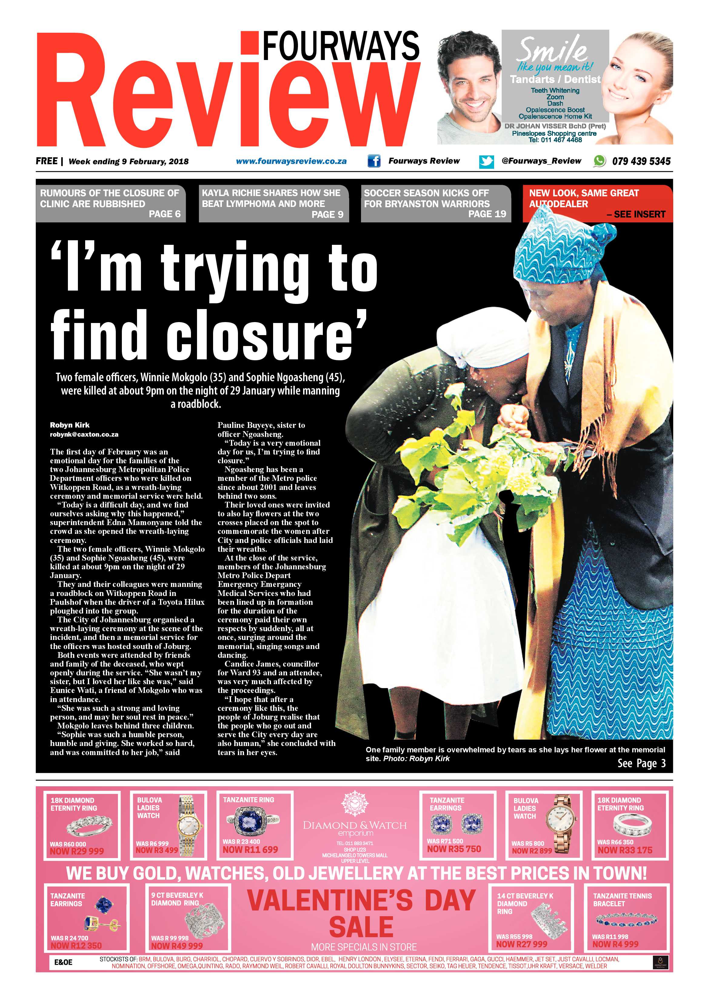 Fourways Review – Feb 9, 2018 page 1