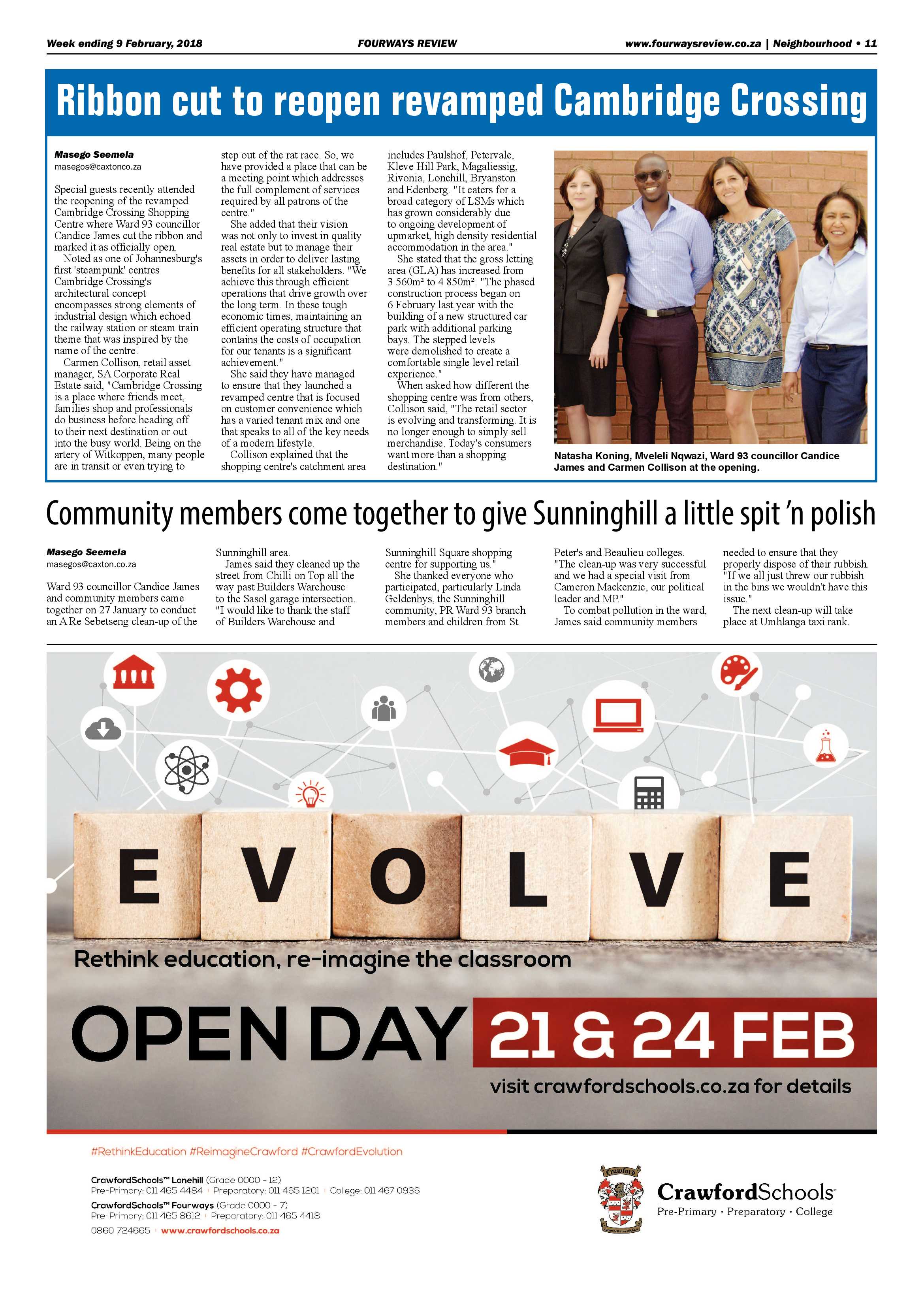 Fourways Review – Feb 9, 2018 page 11