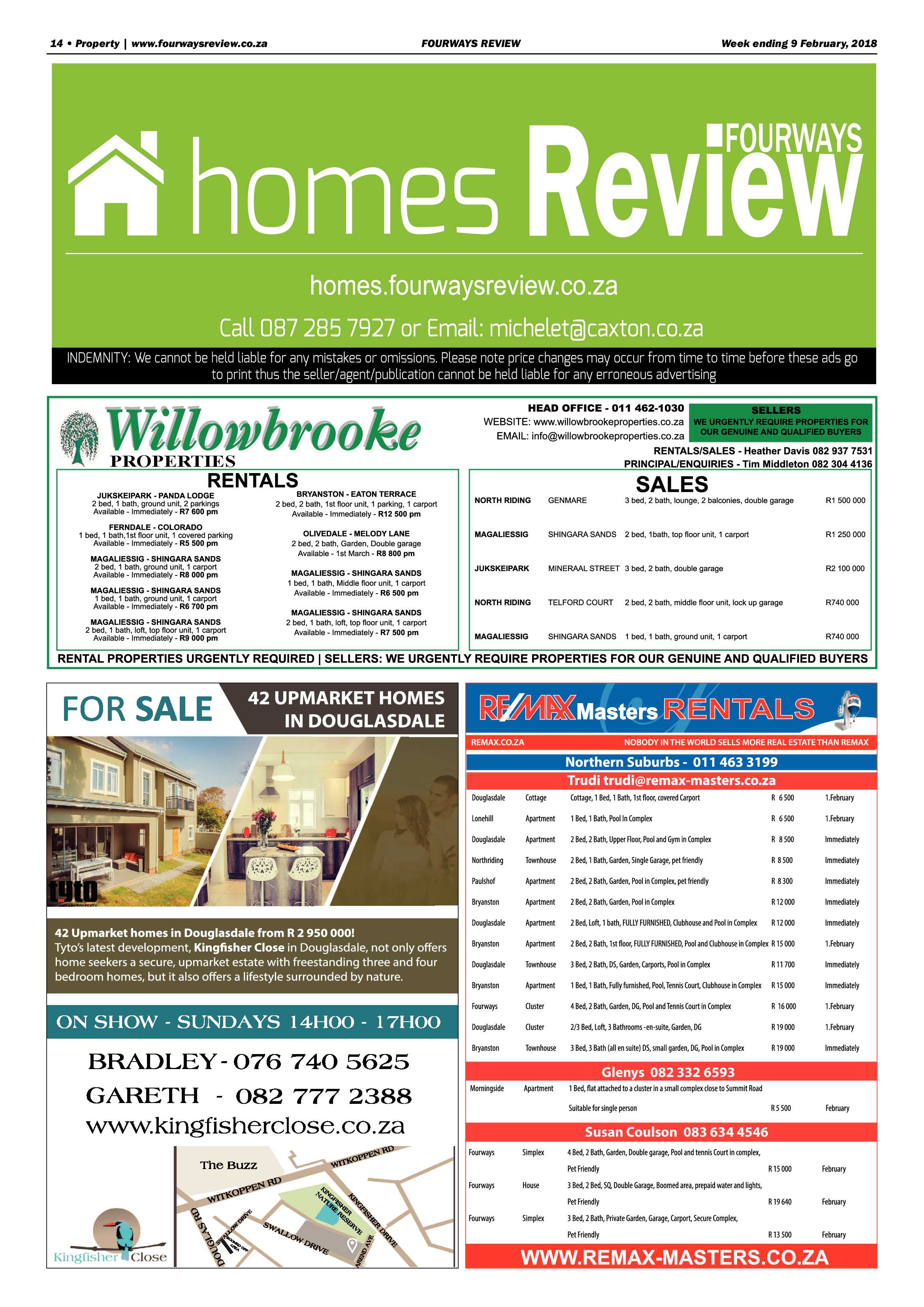 Fourways Review – Feb 9, 2018 page 14