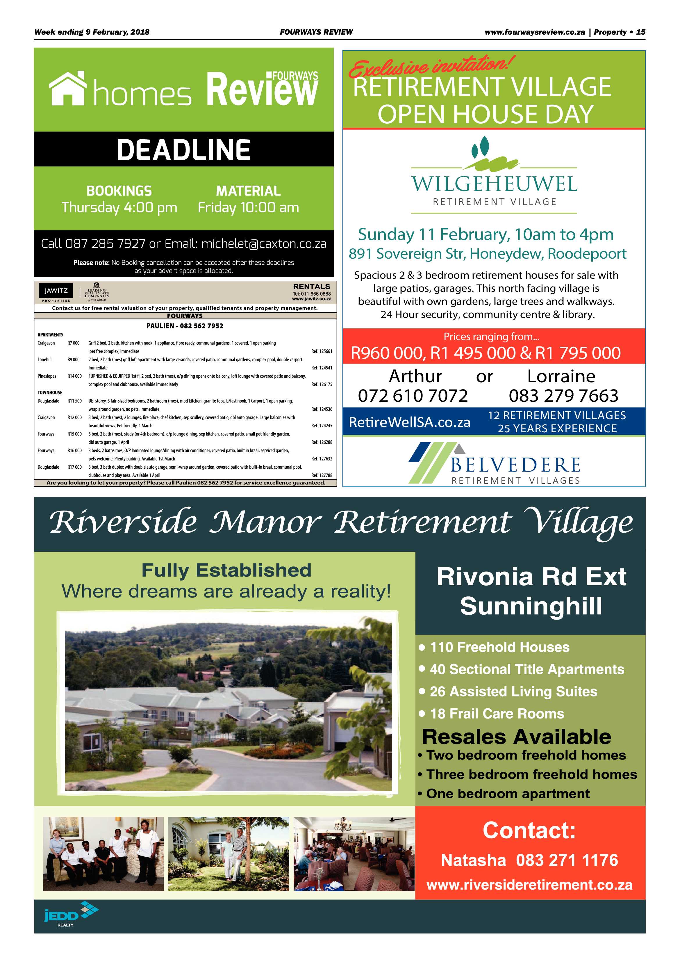 Fourways Review – Feb 9, 2018 page 15