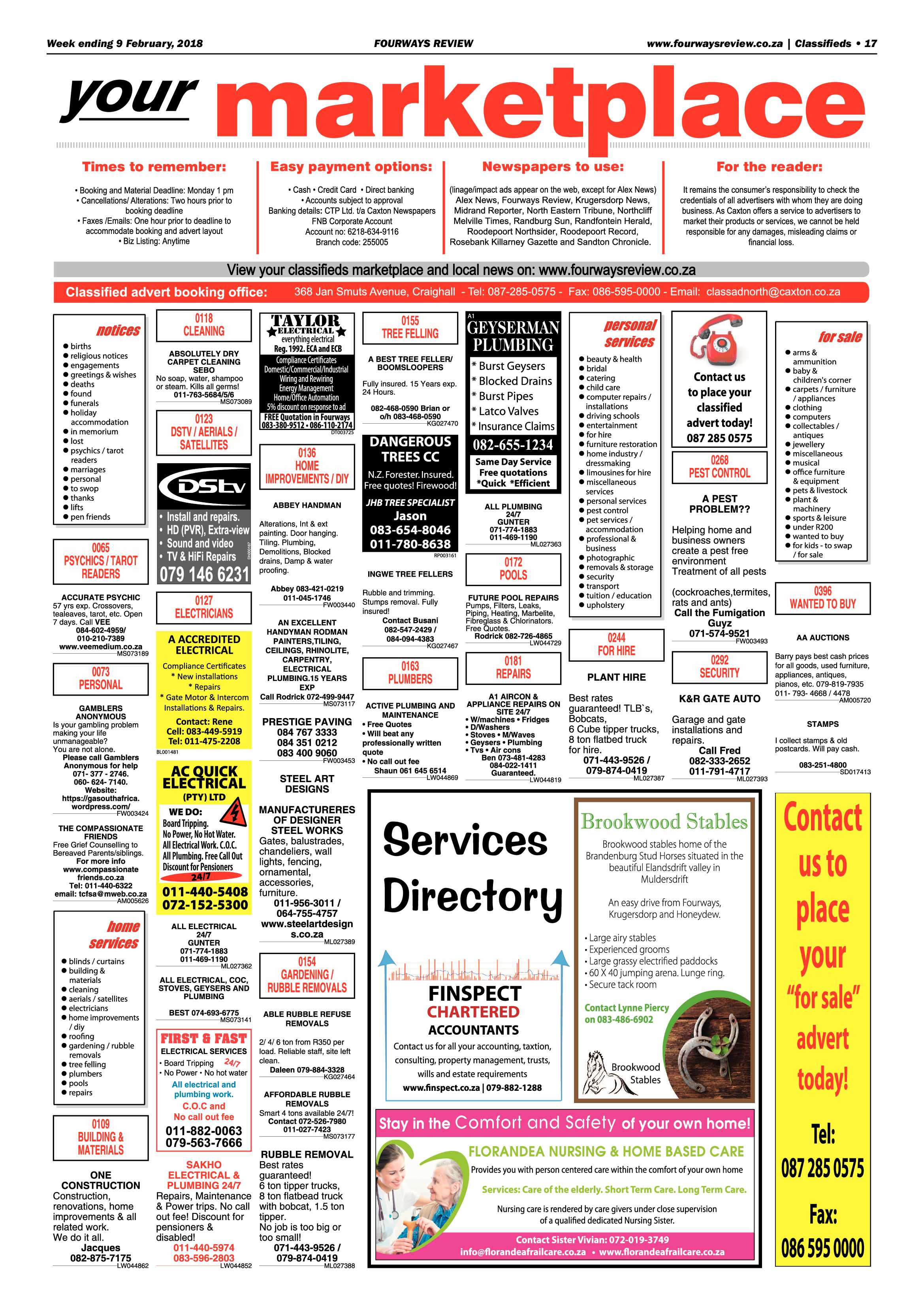 Fourways Review – Feb 9, 2018 page 17
